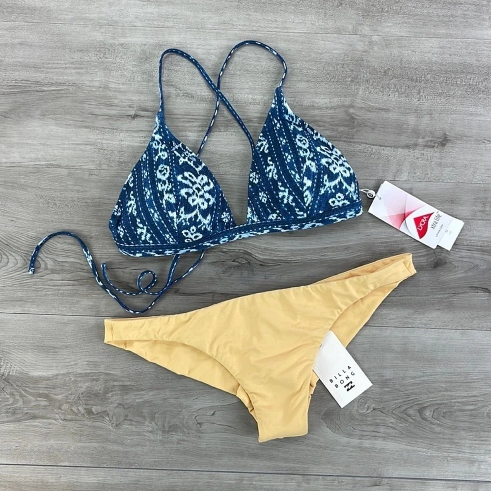 ☀️BILLABONG☀️RIP CURL☀️ SURF SHACK TRI TOP SOL SEARCHER TANGA CHEEKY BIKINI
